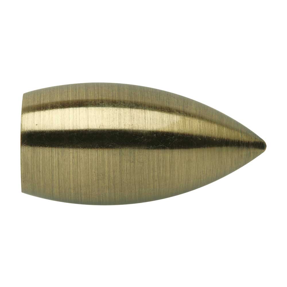 19mm Bullet Finial - Spun Brass