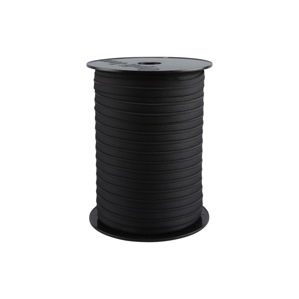 4mm Premium Black Continous Zipping - 300m Roll