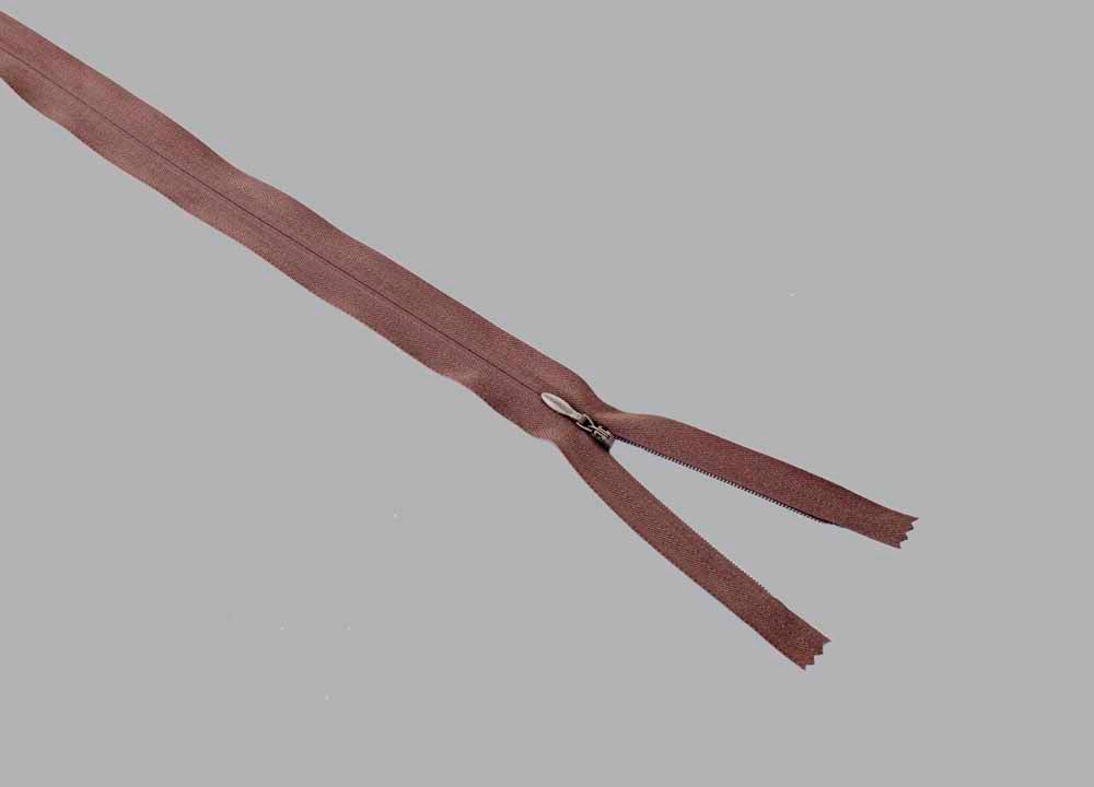 Closed End Invisible Zip (56cm Length) - Taupe