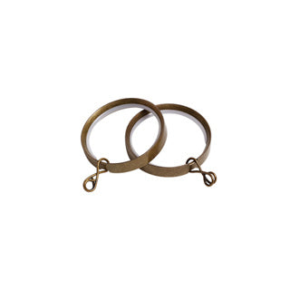 28mm Metal Flat Lined Ring Pk 100 - Antique Brass