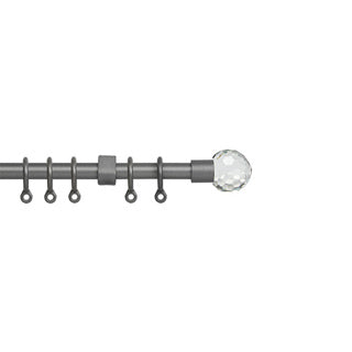 13-16mm Simply Acrylic Ball Extendable Pole Set - Silver
