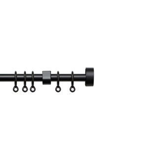 13-16mm Simply Stud Pole Set - Black – Interiors Online UK Ltd