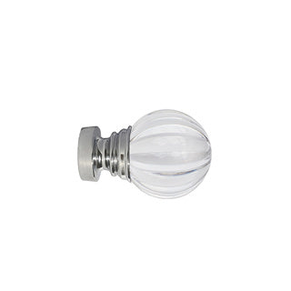 35mm Segmented Ball Finial Pk 2 Chrome