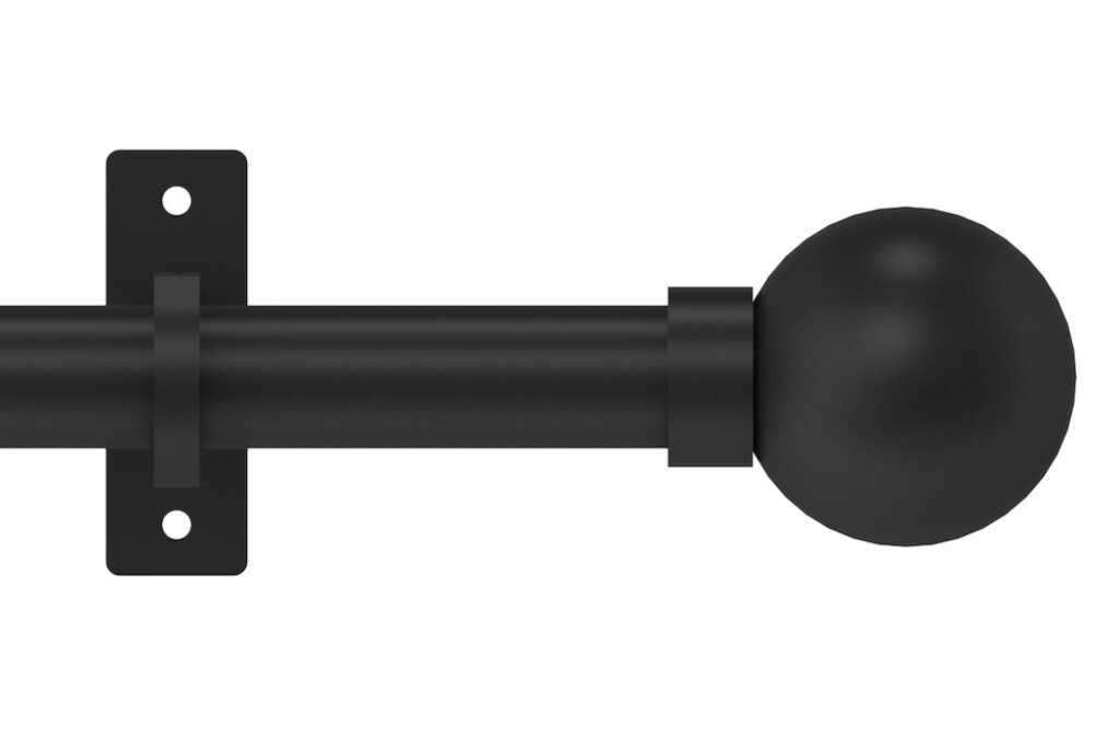 Arc 25mm Soft Black Ball Eyelet Pole Set