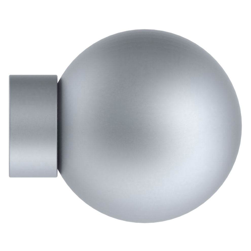 Arc 25mm Ball Finial Pk1 - Soft Silver