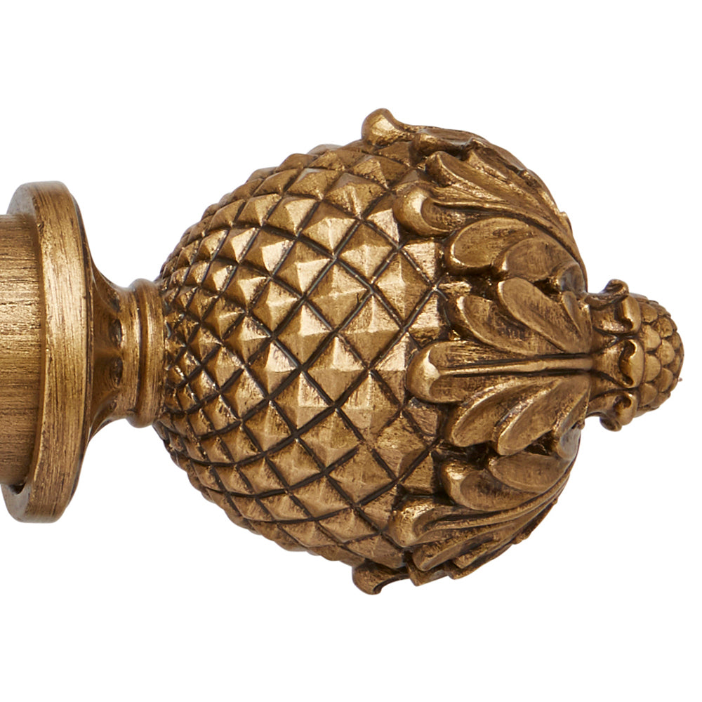 45mm Ashbridge Botanical Finial Pk1 - Baroque Gold