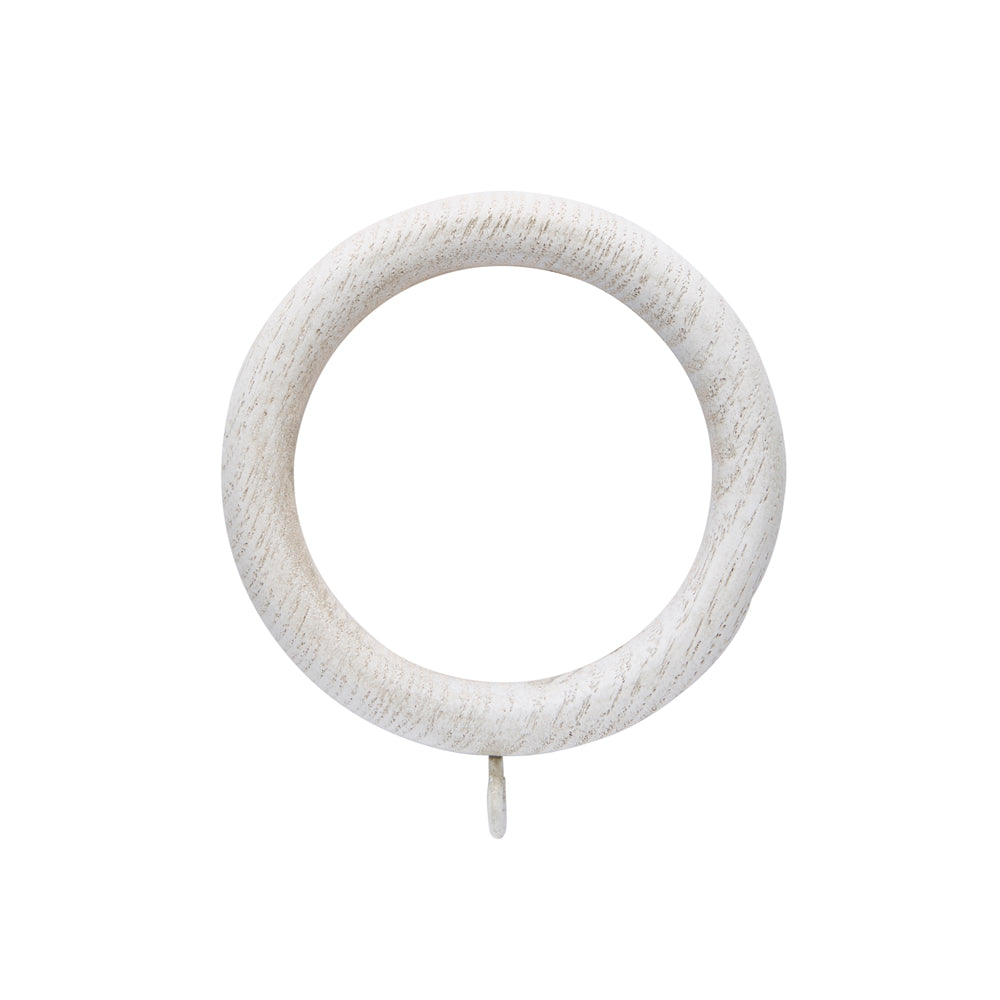 45mm Ashbridge Wood Rings Pk6 - Parchment White