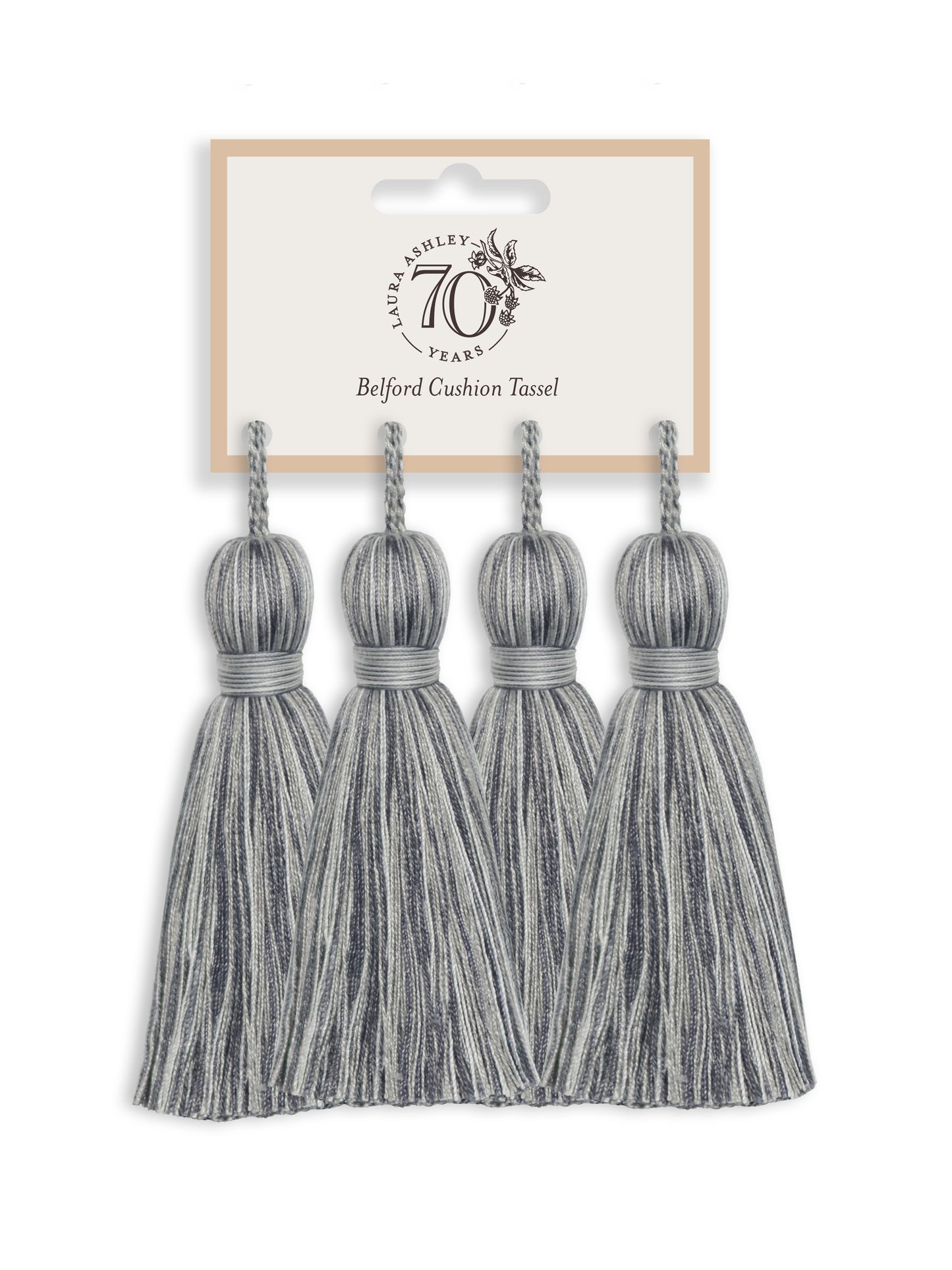 Belford Cushion Tassel Pk4 - Steel