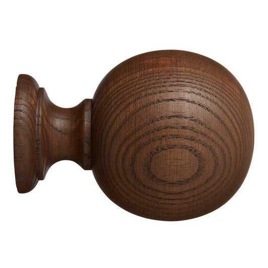 Eden 35mm Ball Finial Pk1 - Cocoa