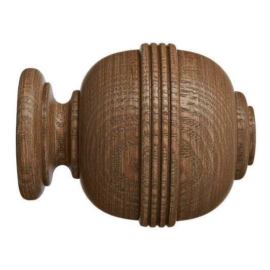 Eden 35mm Ridged Ball Finial Pk1 - Sisal