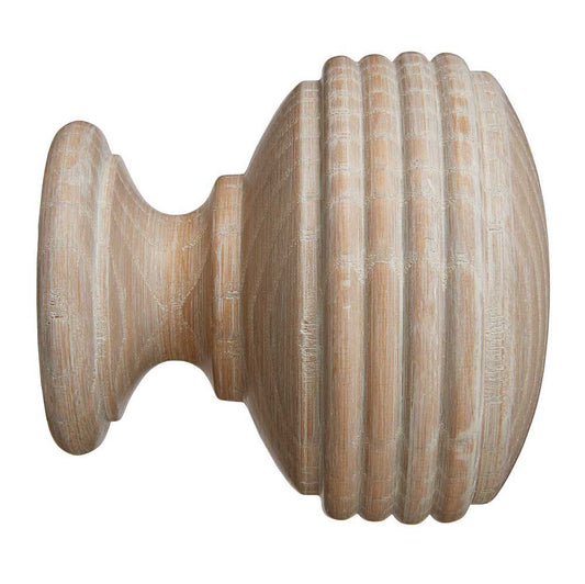 Eden 45mm Ellipse Finial Pk1 - Oatmeal