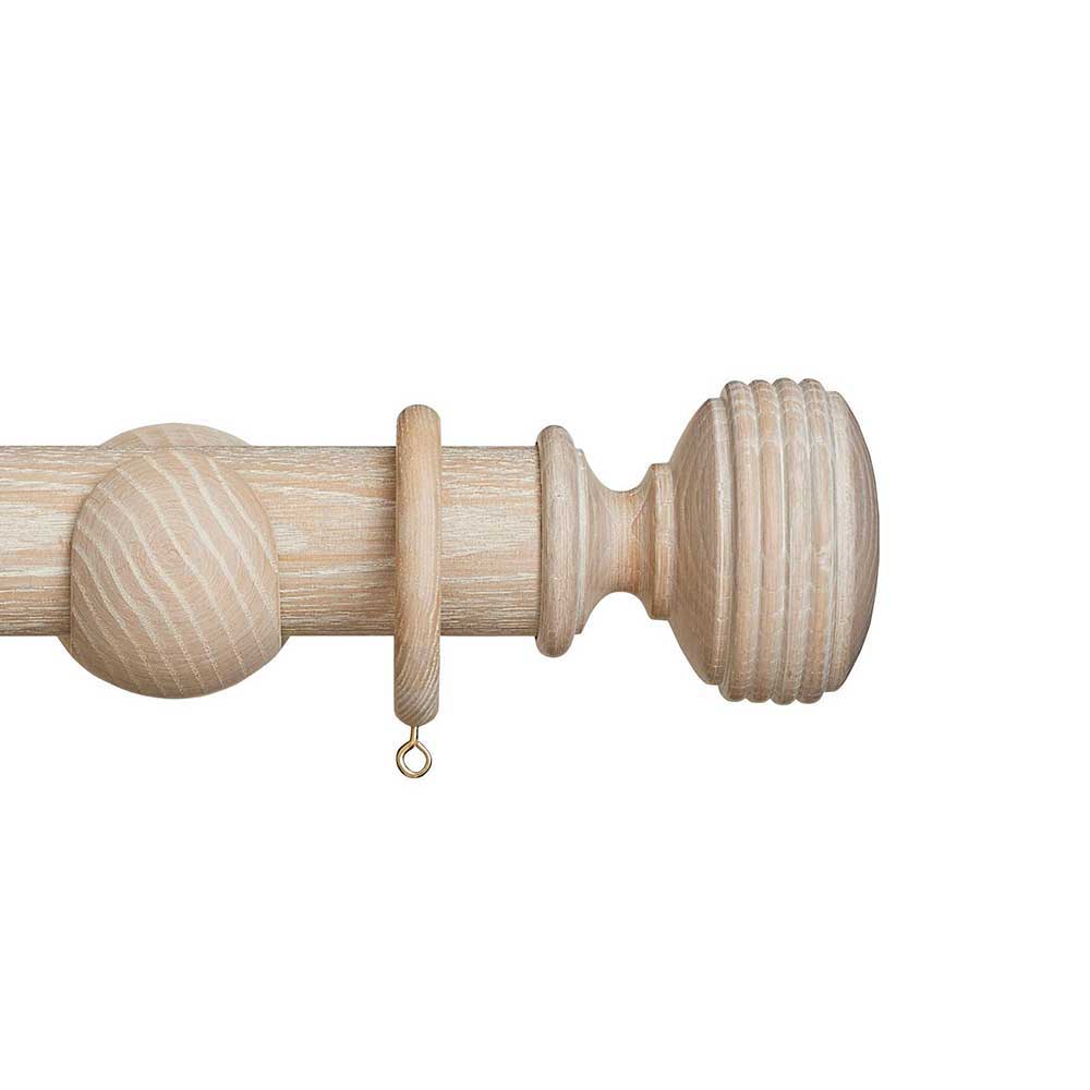 45mm Eden Ellipse Wood Pole Set - Oatmeal