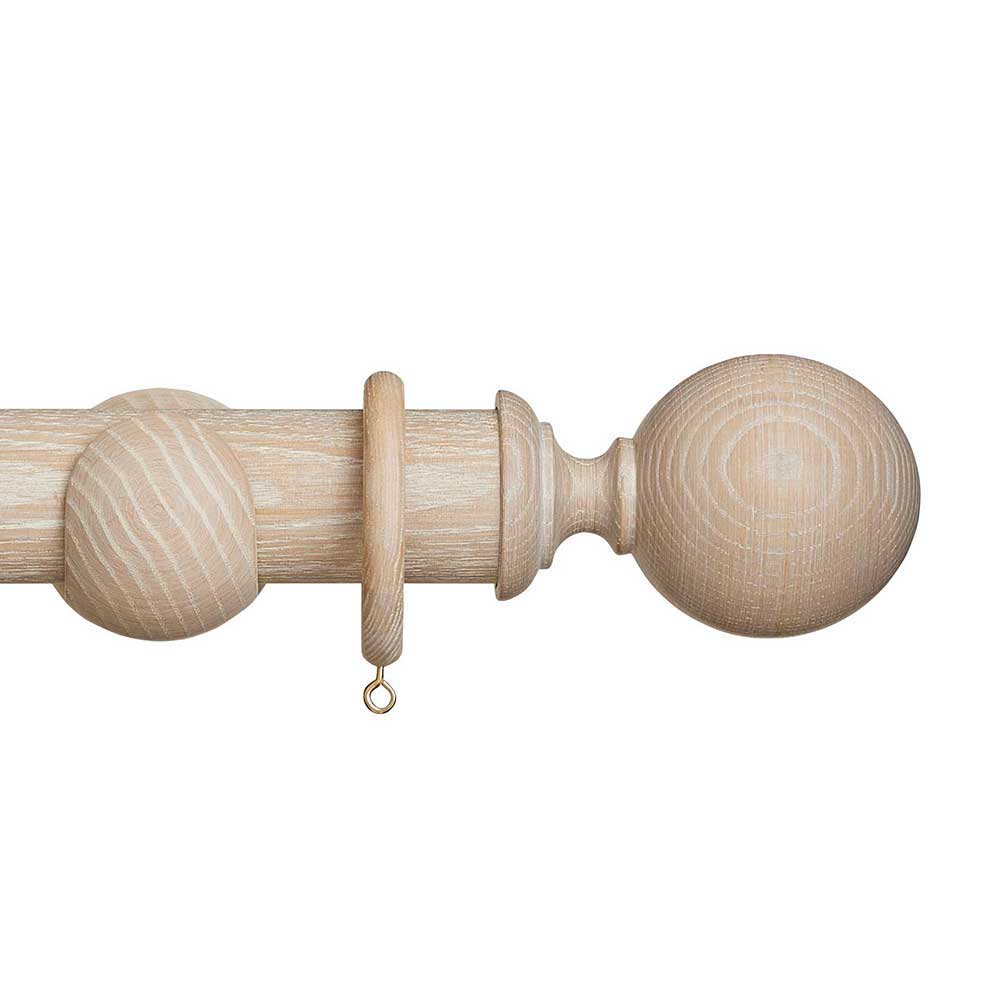 45mm Eden Ball Wood Pole Set - Oatmeal