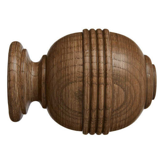 Eden 45mm Ridged Ball Finial Pk1 - Sisal