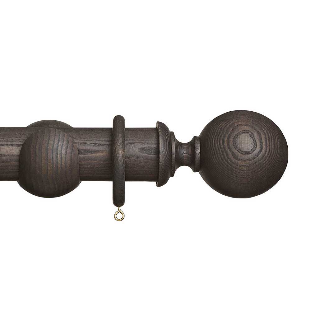 45mm Eden Ball Wood Pole Set - Umber