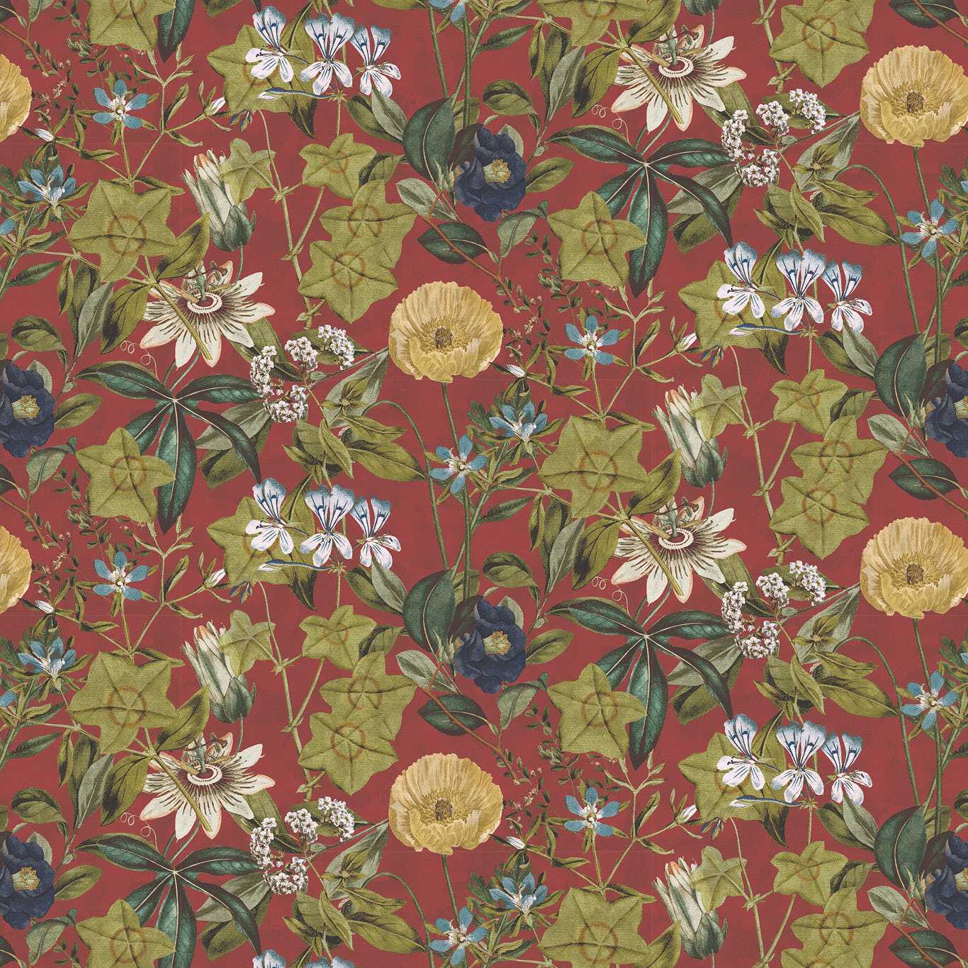 Passiflora Velvet Fabric