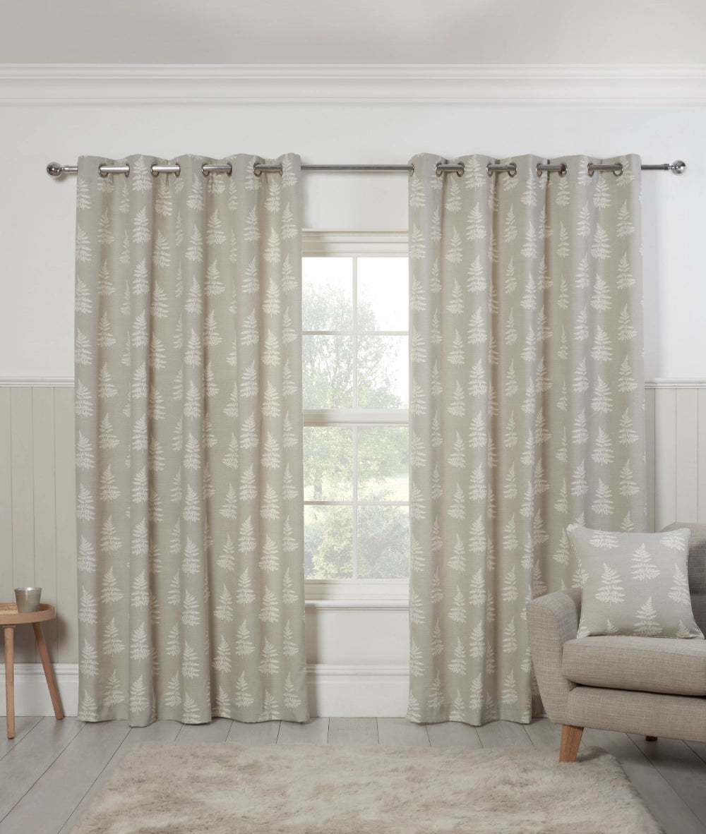 Esher Eyelet Curtains - Silver