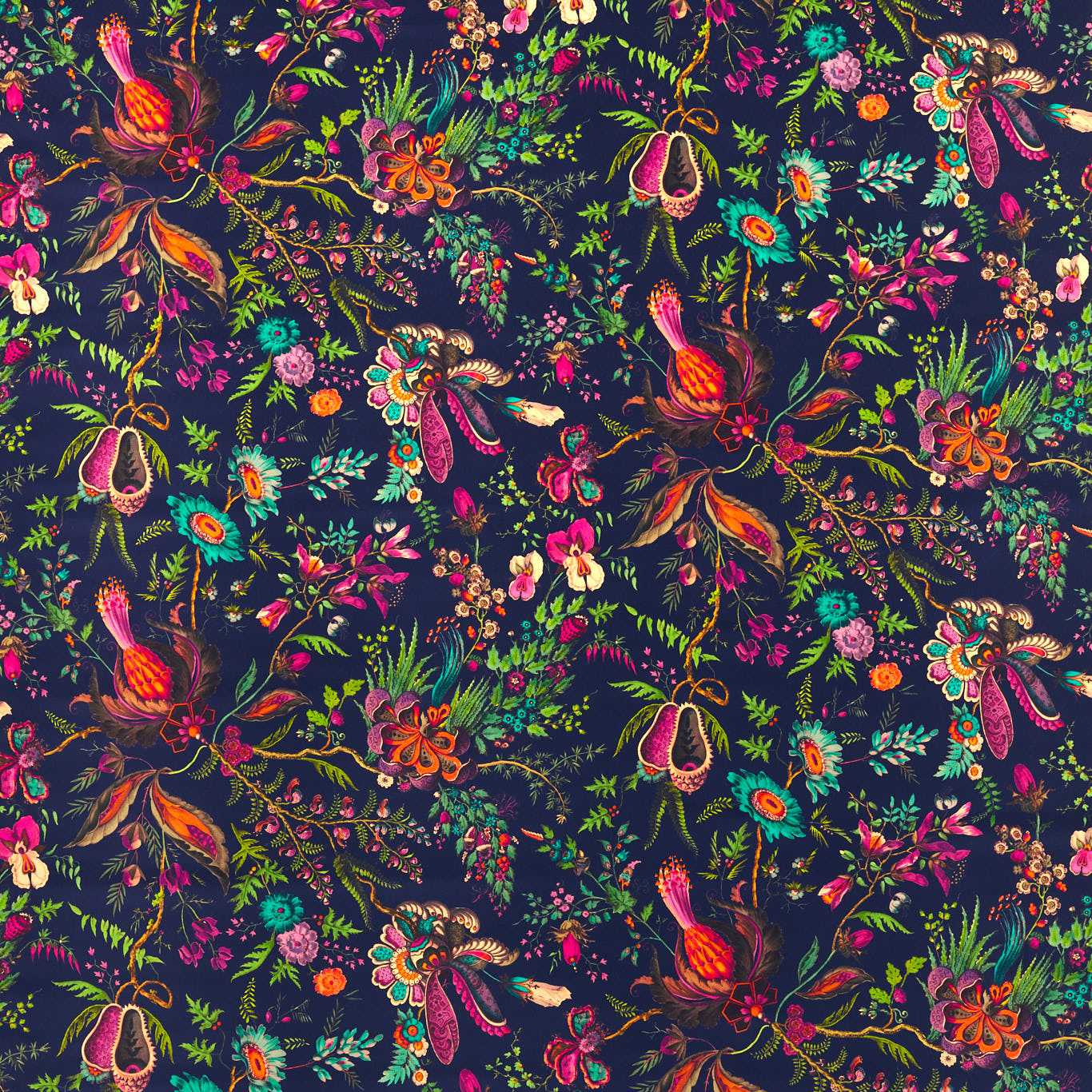 Wonderland Floral Velvet Fabric