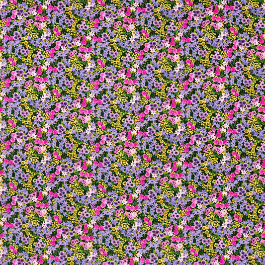 Wildflower Meadow Velvet Fabric