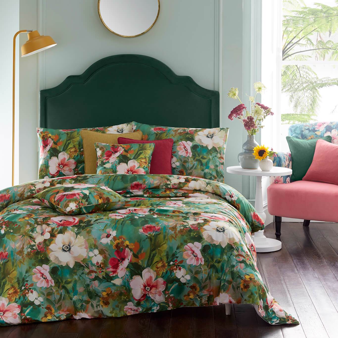 Bouquet Duvet Set - Mineral