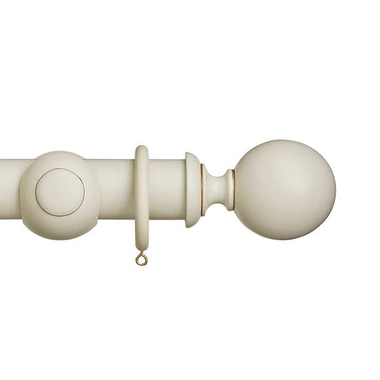 45mm Museum Plain Ball Complete Pole Set - Antique White