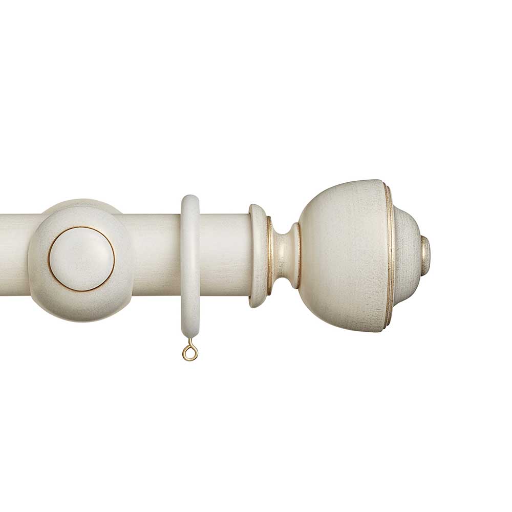 45mm Museum Asher Complete Pole Set - Cream And Gold Wash