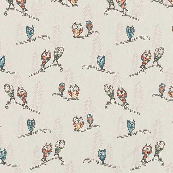 Quirky Owls Fabric