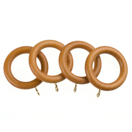 Universal 35mm Wood Rings Pk4 - Antique Pine