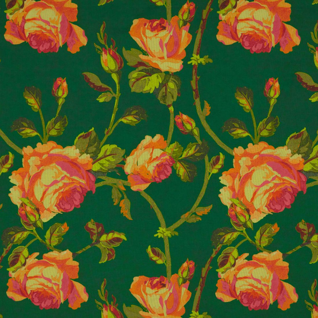 Oriental Floral Fabric