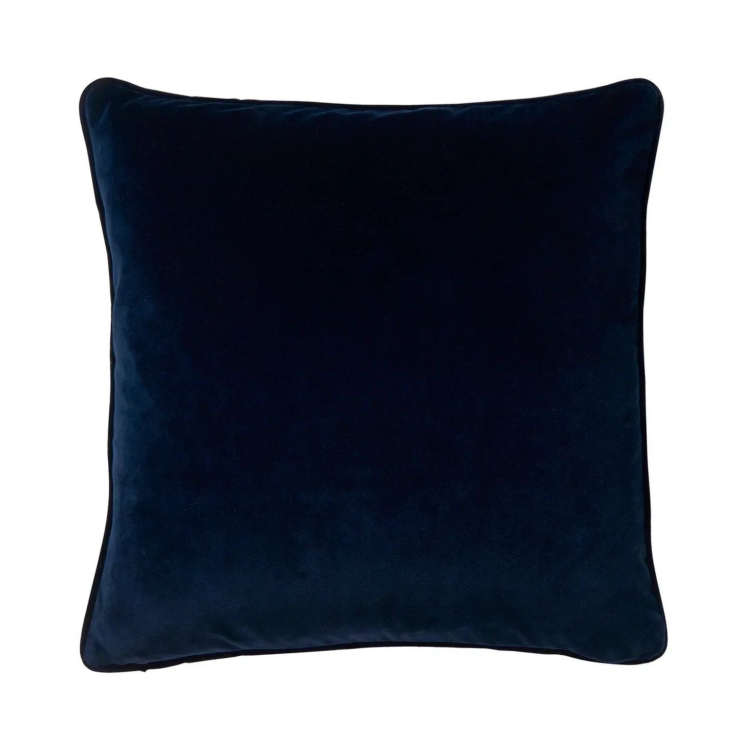 Hi Ho Silver Velvet Cushion - Navy