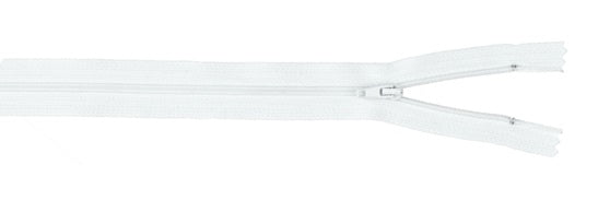 White Closed End Zipping 18" Length - Box of 100