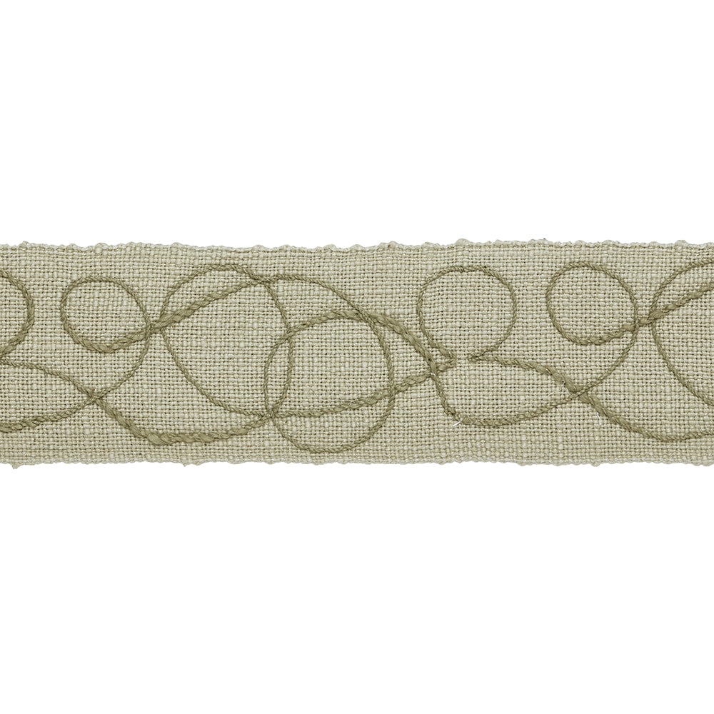 Prairie Embroidered Scroll Braid - Grasslands