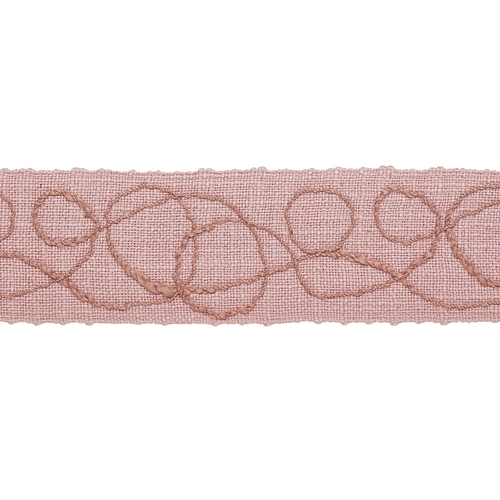 Prairie Embroidered Scroll Braid - Heather