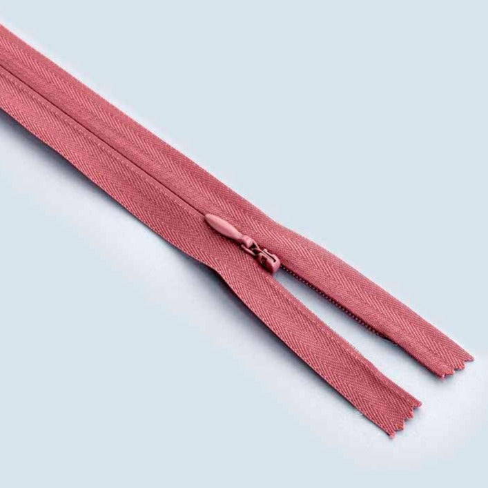 Closed End Invisible Zip (56cm length) - Coral