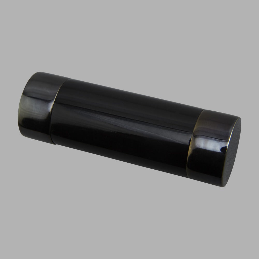 Acrylic Glass Cylinder Cord Pull - Black