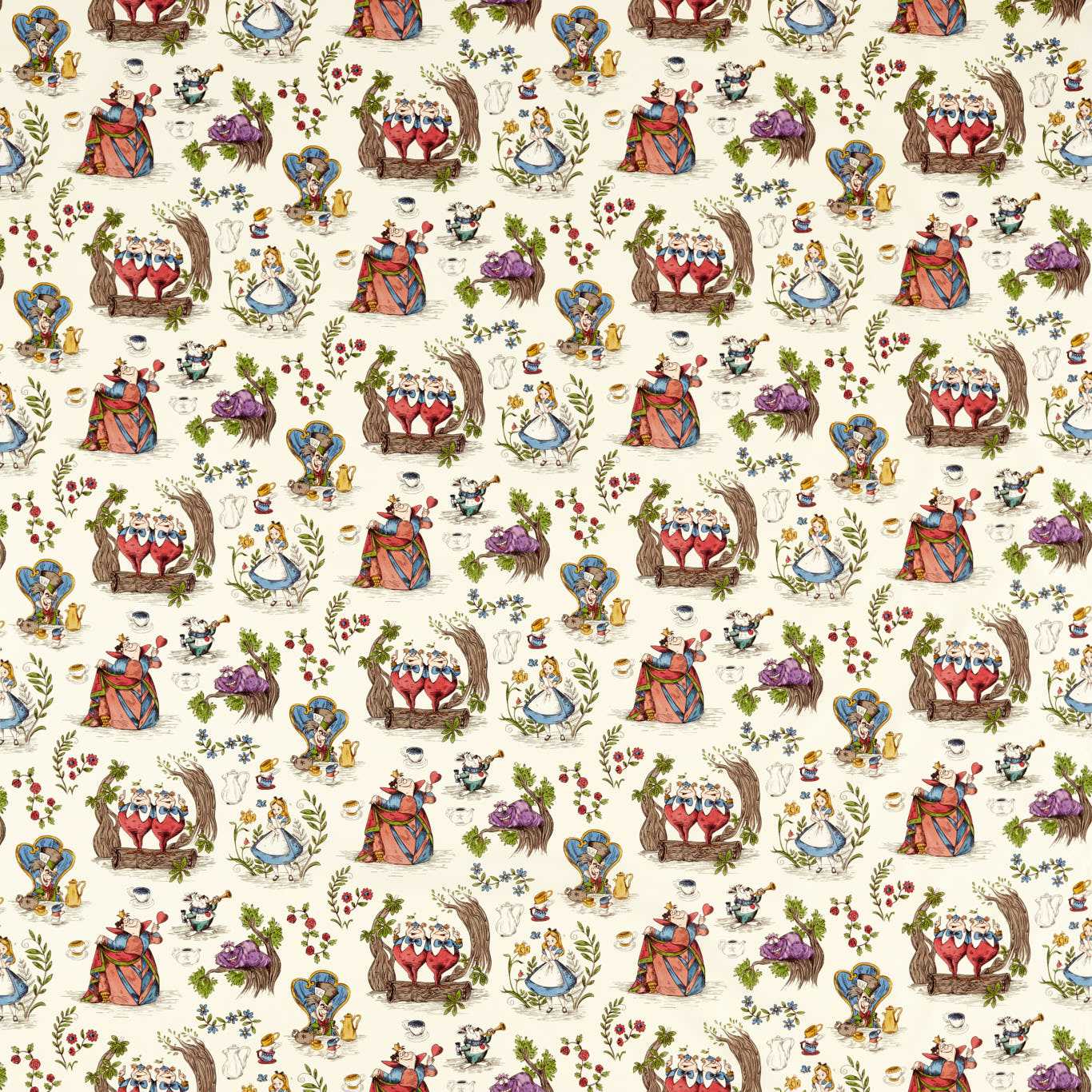 Alice In Wonderland Fabric