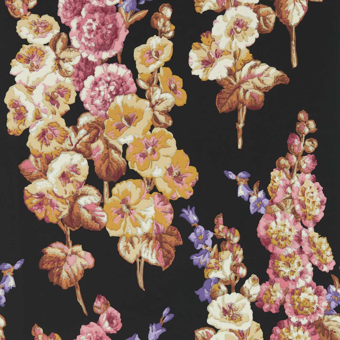 Hollyhocks Wallpaper