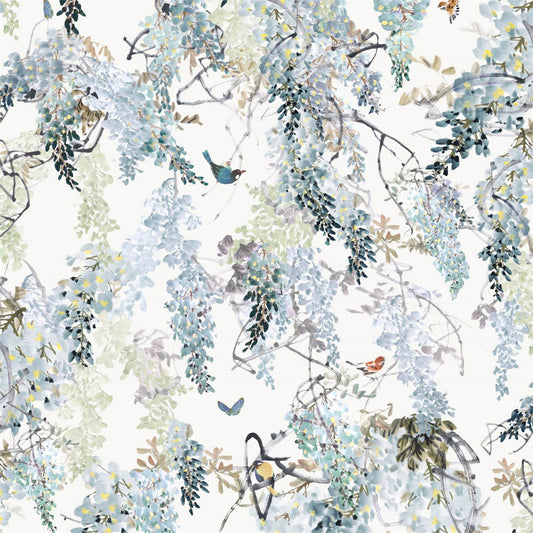 Wisteria Falls Panel A Wallpaper