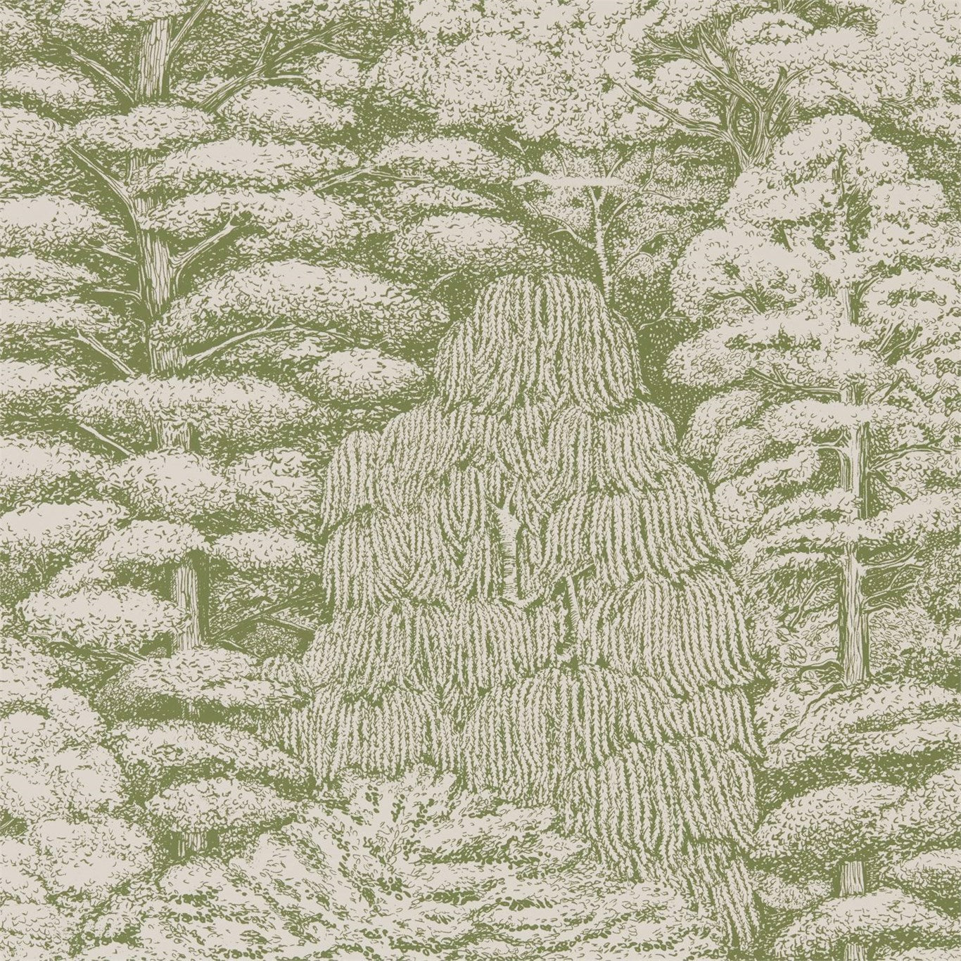 Woodland Toile Wallpaper