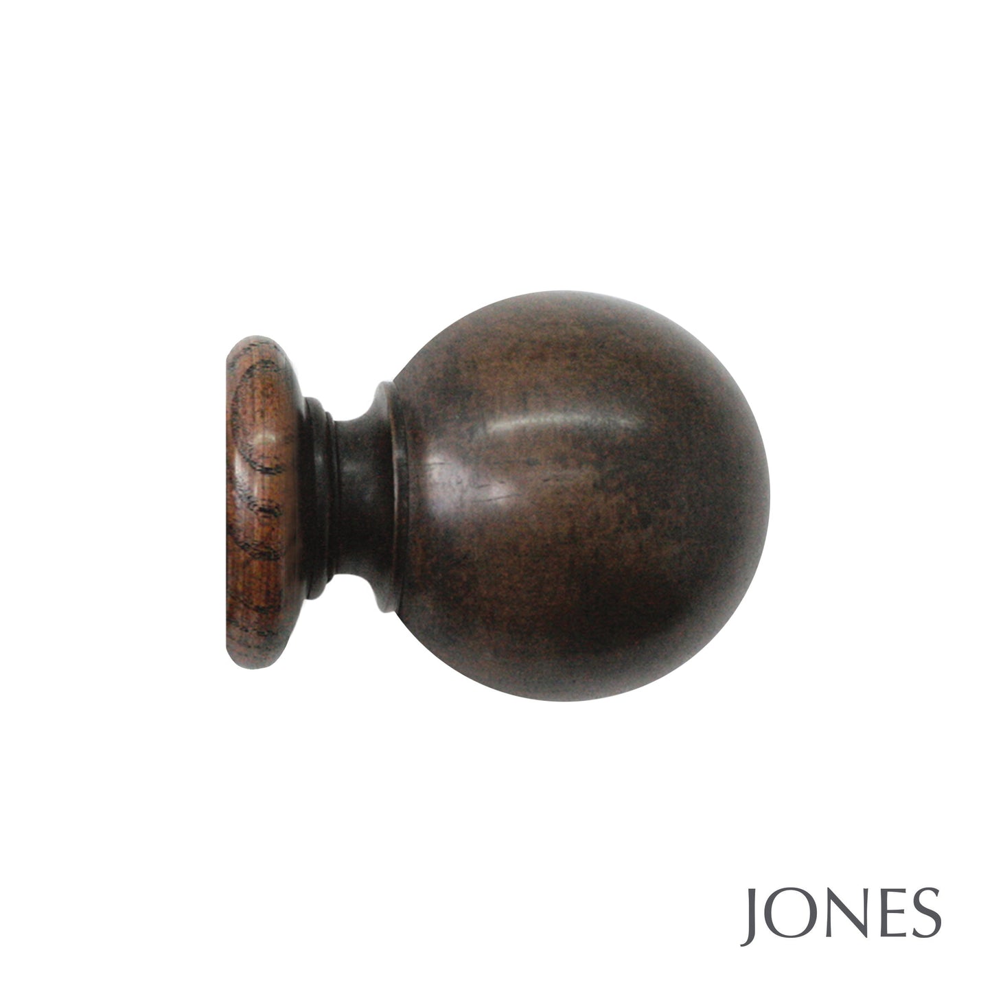 63mm Grande Handcrafted Ball Finial - Oak