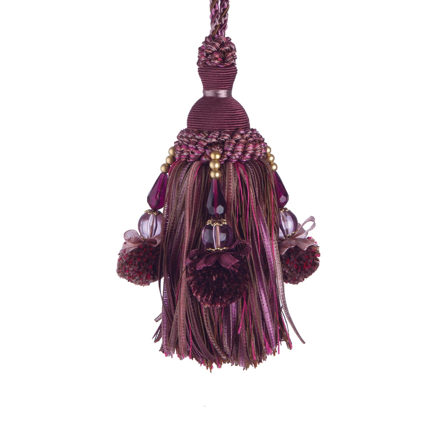 Interlude Key Tassel - Aubergine