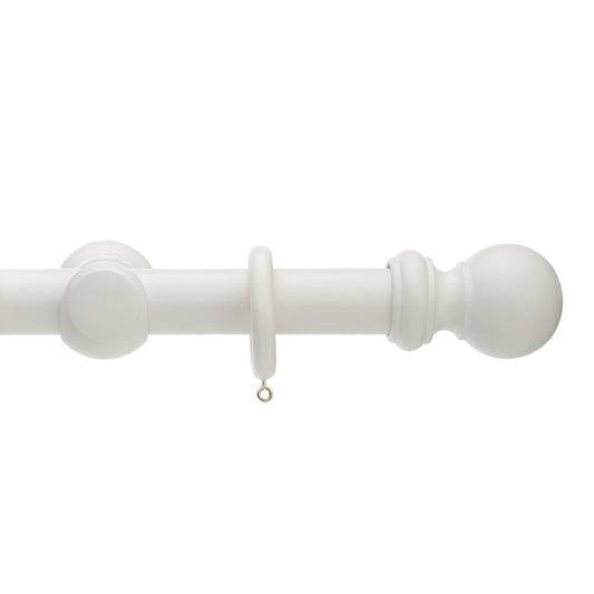 Honister 35mm Wood Pole Set - Linen White