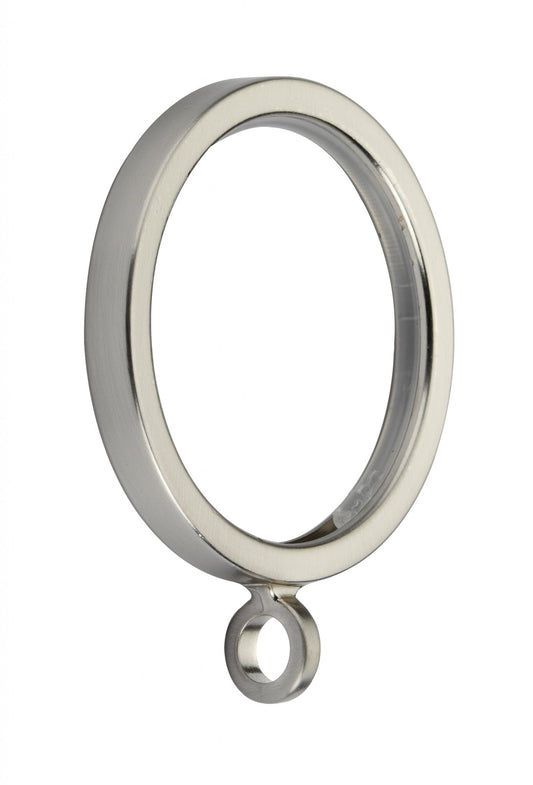 28mm Kubus Rings (Pk 6) - Satin Nickel