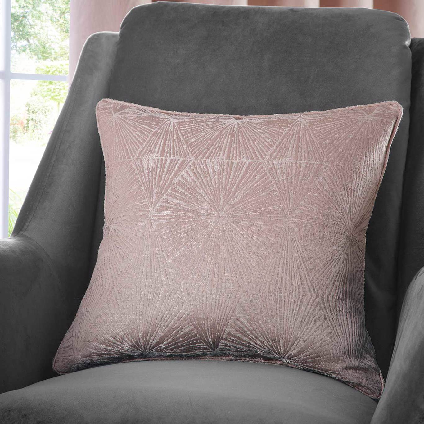 Amari Cushion - Blush