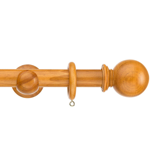 35mm Naturals Ball Wood Pole Set - Antique Pine