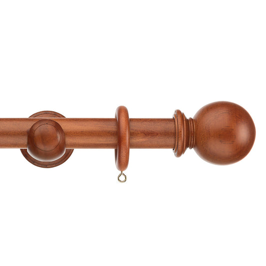 35mm Naturals Ball Wood Pole Set - Chestnut