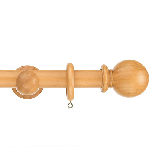 35mm Naturals Ball Wood Pole Set - Natural Oak