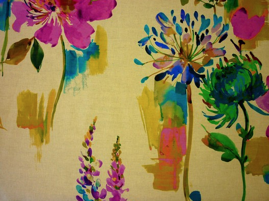 Painted Garden Fabric