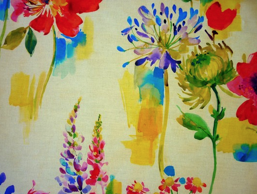 Painted Garden Fabric