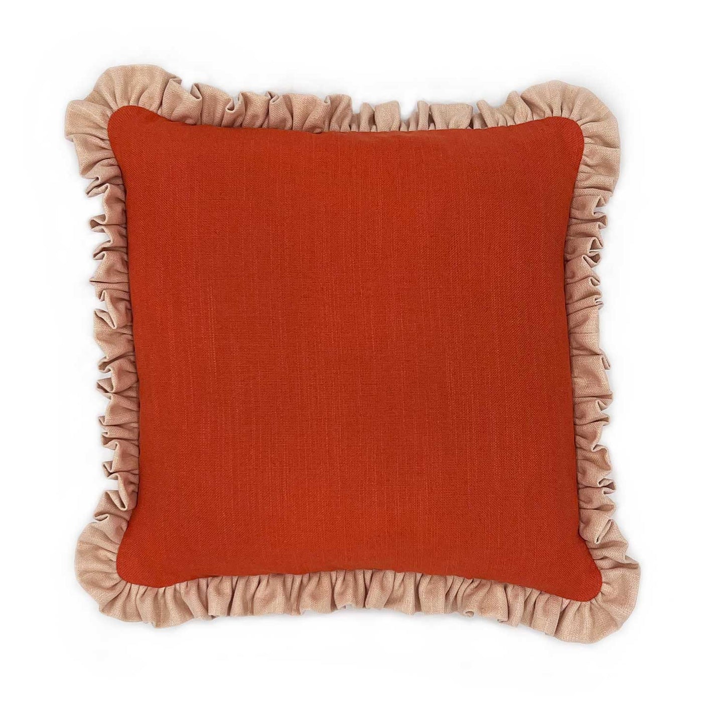 Square Ruffle Cushion - Pepper